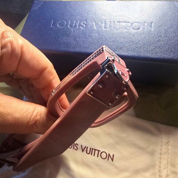 Mauve Louis Vuitton Metal-trimmed Square Sunglasses w/ Original Packaging - Picture 10 of 13